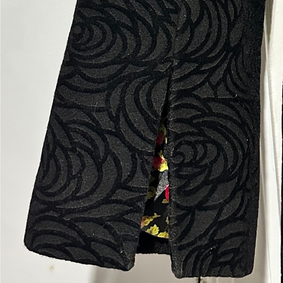 Vintage Y2K Betsey Johnson Double Breasted Black Wool Blend Coat - Picture 7 of 14